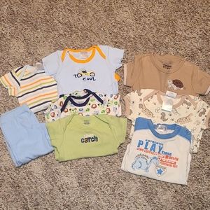 8 piece bundle of 3-6 month infant boy clothing